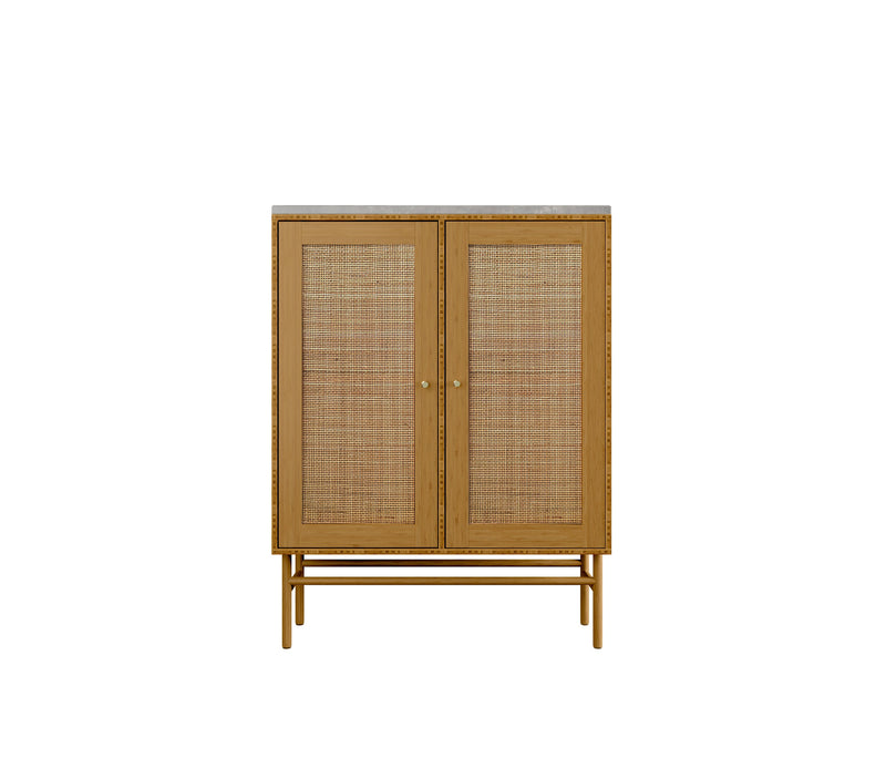 096 Bookcase Model Console small Dimensions H90 W70 D30 Bamboo