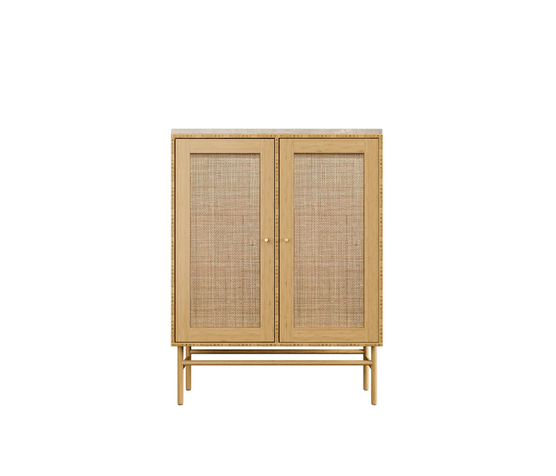 096 Bookcase Model Console small Dimensions H90 W70 D30 Bamboo
