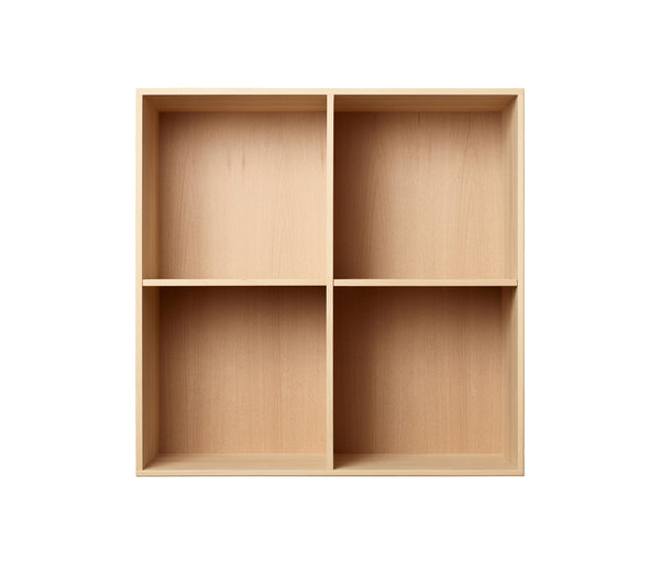 001 Bookcase whole Vertical middle side Dimensions H70 W70 D21 / 30 / 34.5 Beech