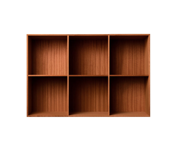 005 Bookcase 105 Vertical middle side Dimensions H70 W104.4 D30 / 34.5 Mahogany