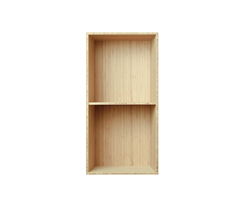 006 Bookcase Half Vertical Dimensions H70 W35 D21 / 30 / 34.5 Bamboo