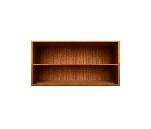 008 Bookcase Half Horizontal w. whole shelf Dimensions H35 W70 D21 / 30 / 34.5 Mahogany