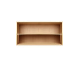008 Bookcase Half Horizontal w. whole shelf Dimensions H35 W70 D21 / 30 / 34.5 Beech