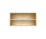 008 Bookcase Half Horizontal w. whole shelf Dimensions H35 W70 D21 / 30 / 34.5 Birch veneer