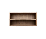 008 Bookcase Half Horizontal w. whole shelf Dimensions H35 W70 D21 / 30 / 34.5 Walnut