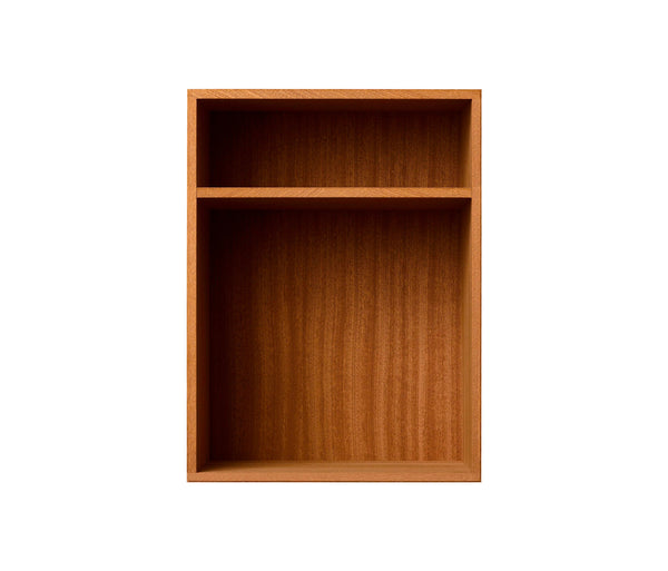 009 Bookcase Bedside vertical w. shelf Dimensions H47 W35 D30 / 34.5 Mahogany
