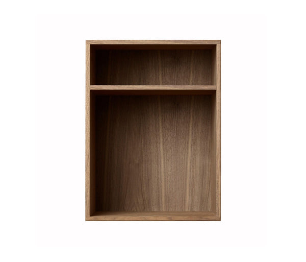 009 Bookcase Bedside vertical w. shelf Dimensions H47 W35 D30 / 34.5 Walnut