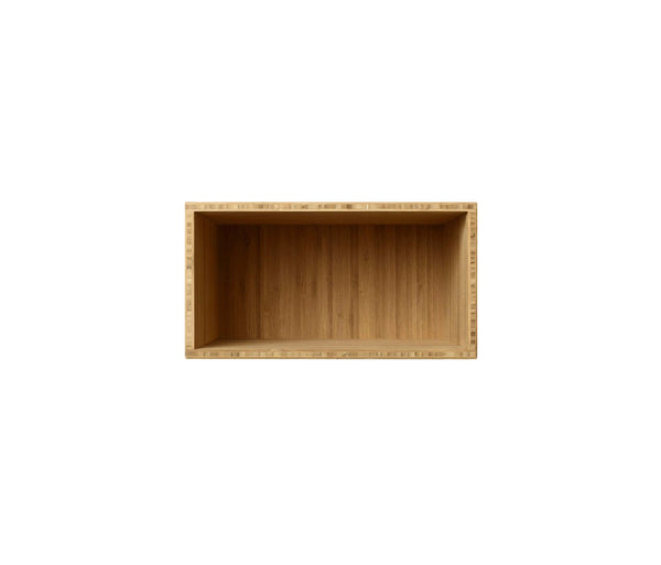 012 Bookcase Quarter Hallway Dimensions H18 W35 D21 / 30 Bamboo