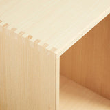 009 Bookcase Bedside vertical w. shelf Dimensions H47 W35 D30 / 34.5 Ash