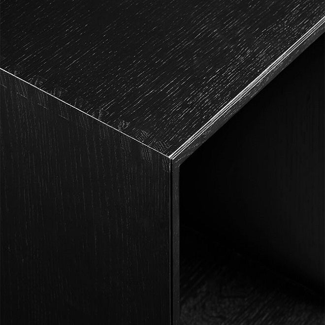 026 Drawer Wide Dimensions H16 W67 D30 / 34.5 Ash Black Stained
