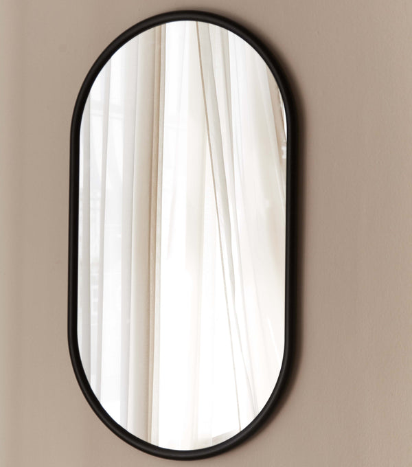 049 Mirrors Large Size H122 W70 D3 Oak black stained