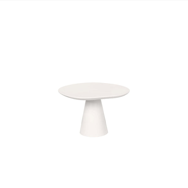063 Table Cloud Side Table Low Soft White Ø70 Dimensions H44 W70 D70 Table top: Painted Wood; Frame: Powder coated steel