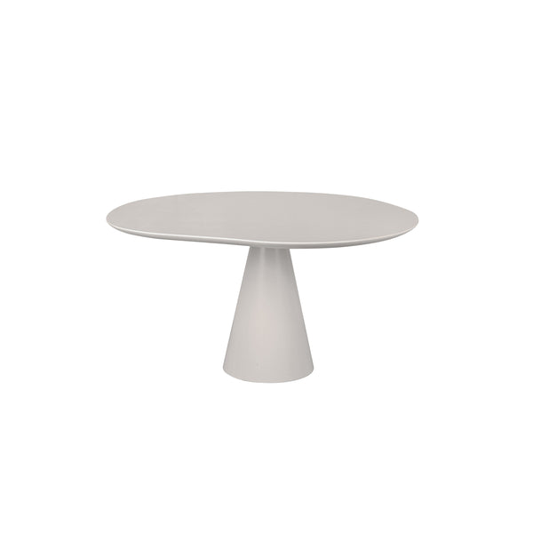 121 Table Cloud Dining Table Ø140 Cloudy Grey Dimensions H74 B140 D140 Table top: Wood & Silk Laminate; Frame: Powder coated steel