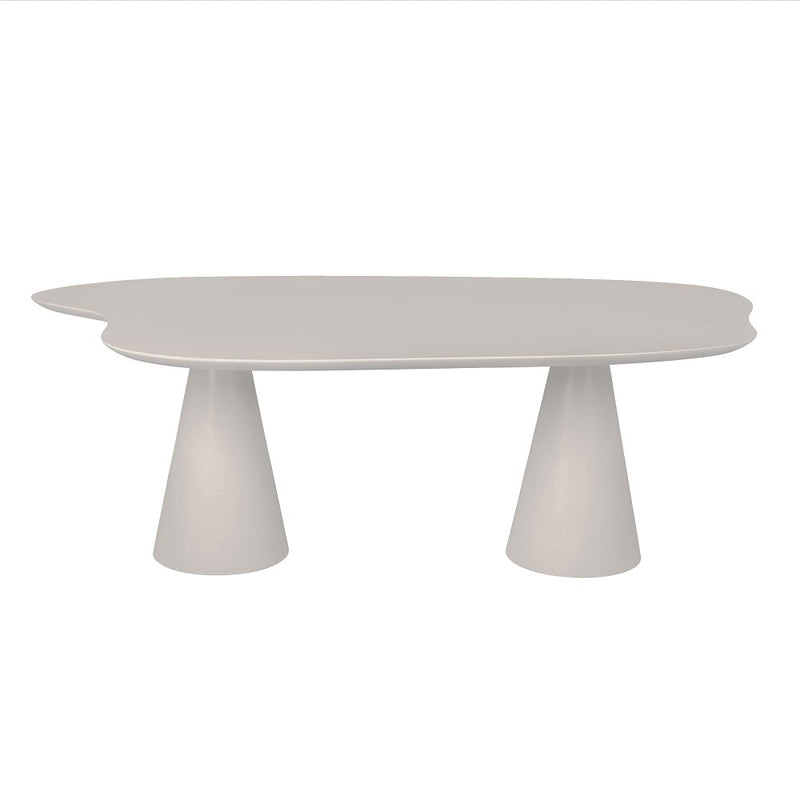 122 Table Cloud Dining Table 220 Cloudy Grey Dimensions H74 B220 D140 Table top: Wood & Silk Laminate; Frame: Powder coated steel