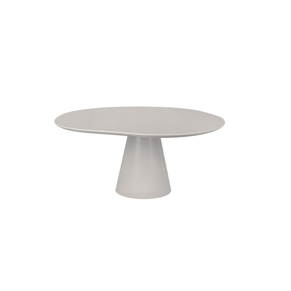 119 Table Cloud Lounge Table Ø100 Cloudy Grey Dimensions H44 W100 D100 Table top: Wood & Silk Laminate; Frame: Powder coated steel